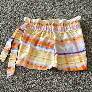 Women's High Waist Tie-Dye Shorts
